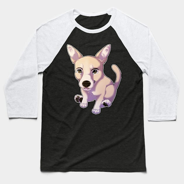 Chihuahua - cream Baseball T-Shirt by SeidenKaczka